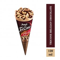 Amul Tricone Belgian Chocolate Ice Cream 120ml