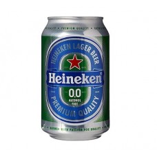 Heineken 0.0 Alcohol Free Lager Beer Can 330ml